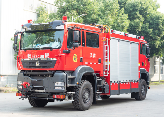 Sinotruk HOWO Διπλό κεφάλι διάσωση πυροσβεστικό φορτηγό Εξειδικευμένο όχημα Κίνα εργοστάσιο